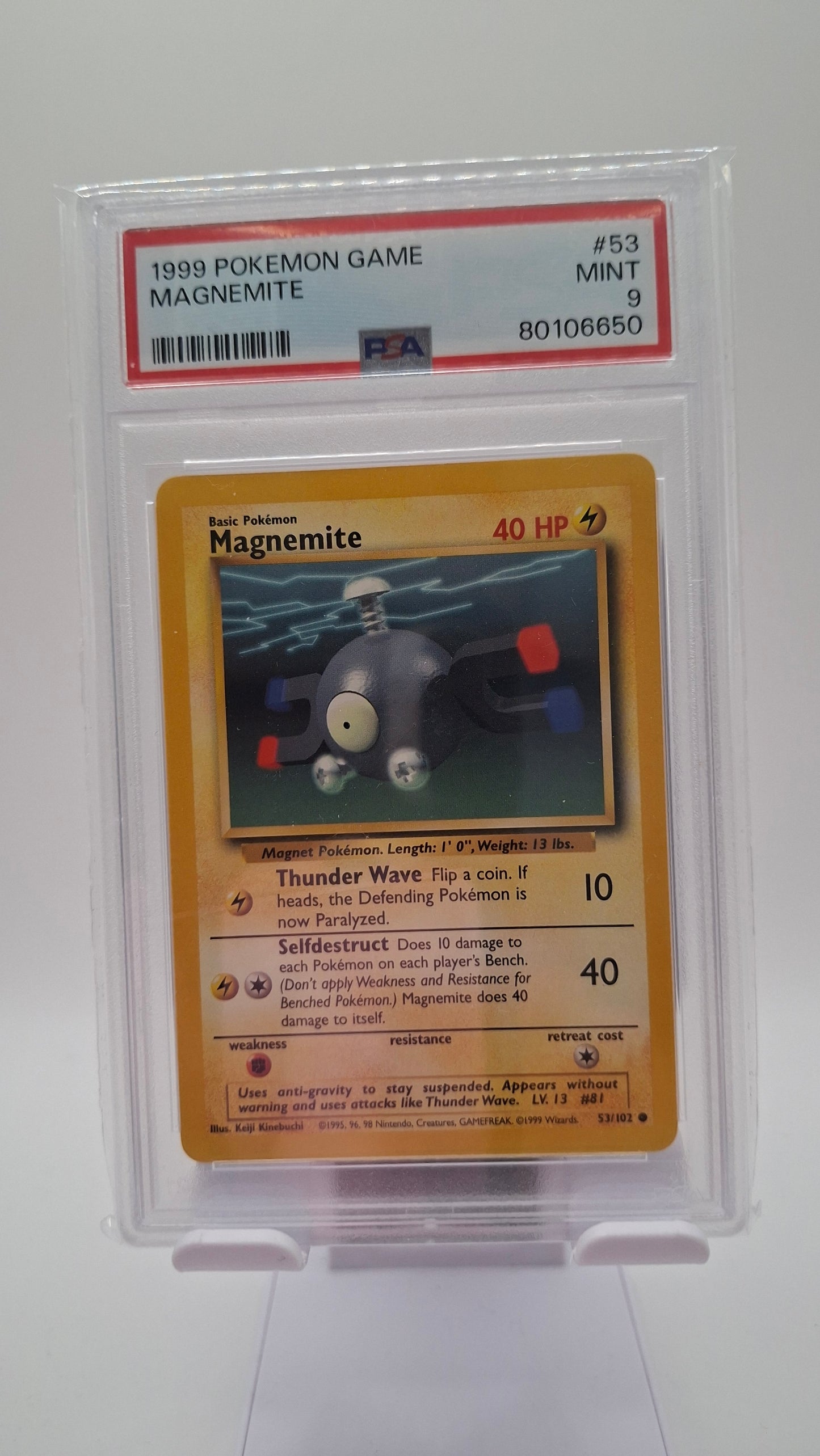 Base Set Magnemite 53 PSA 9