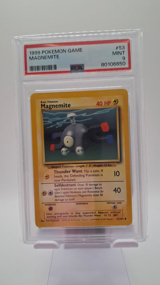 Base Set Magnemite 53 PSA 9
