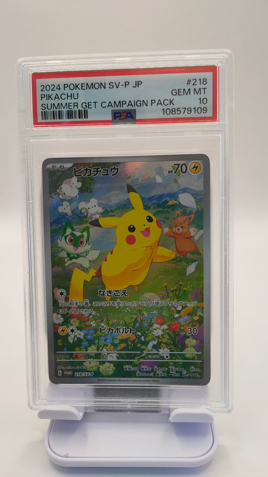 Pikachu Chest 218 JP PSA 10