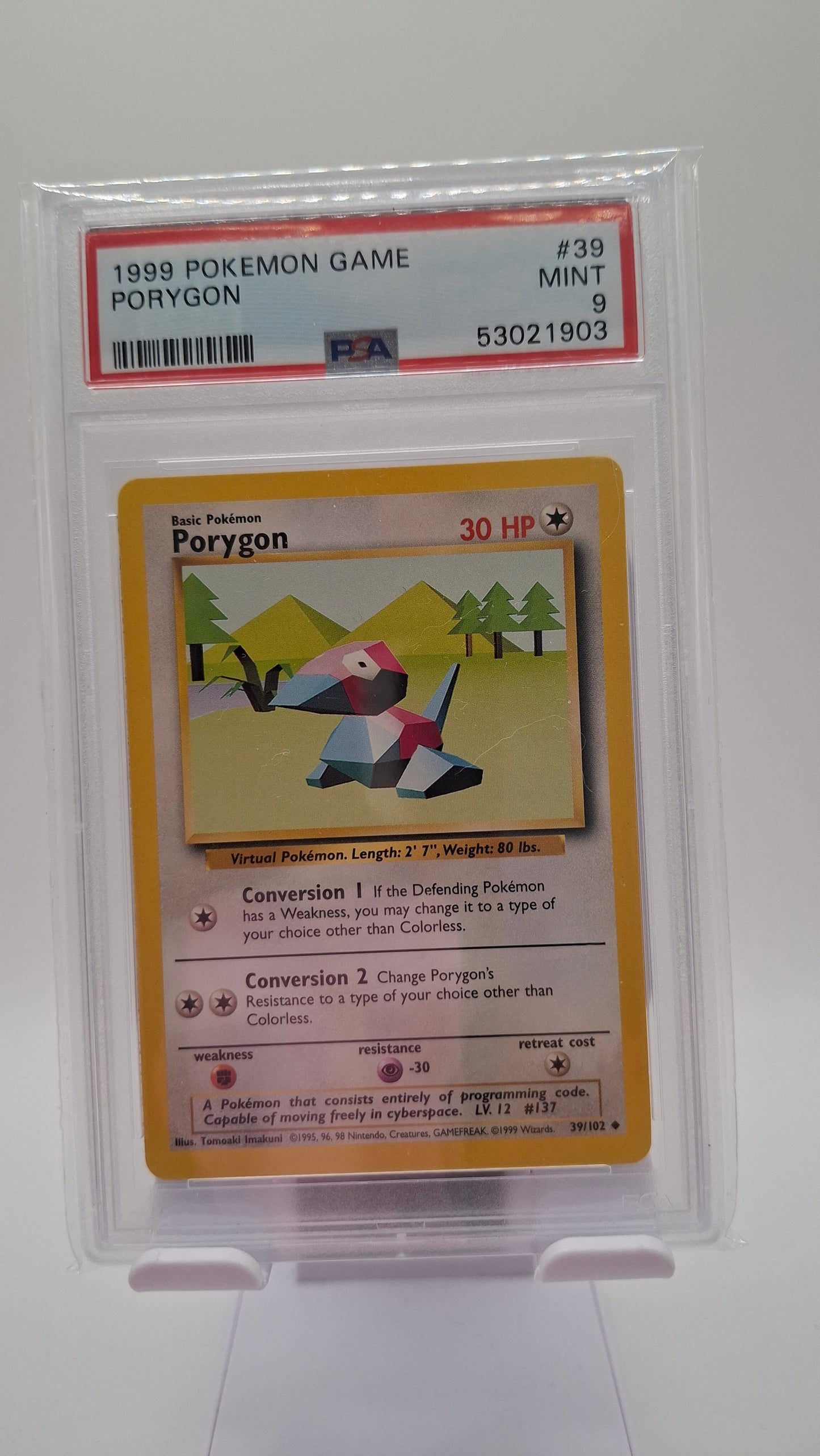 Base Set Porygon 39 PSA 9