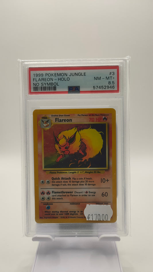 Flareon No Symbol Holo PSA 8.5