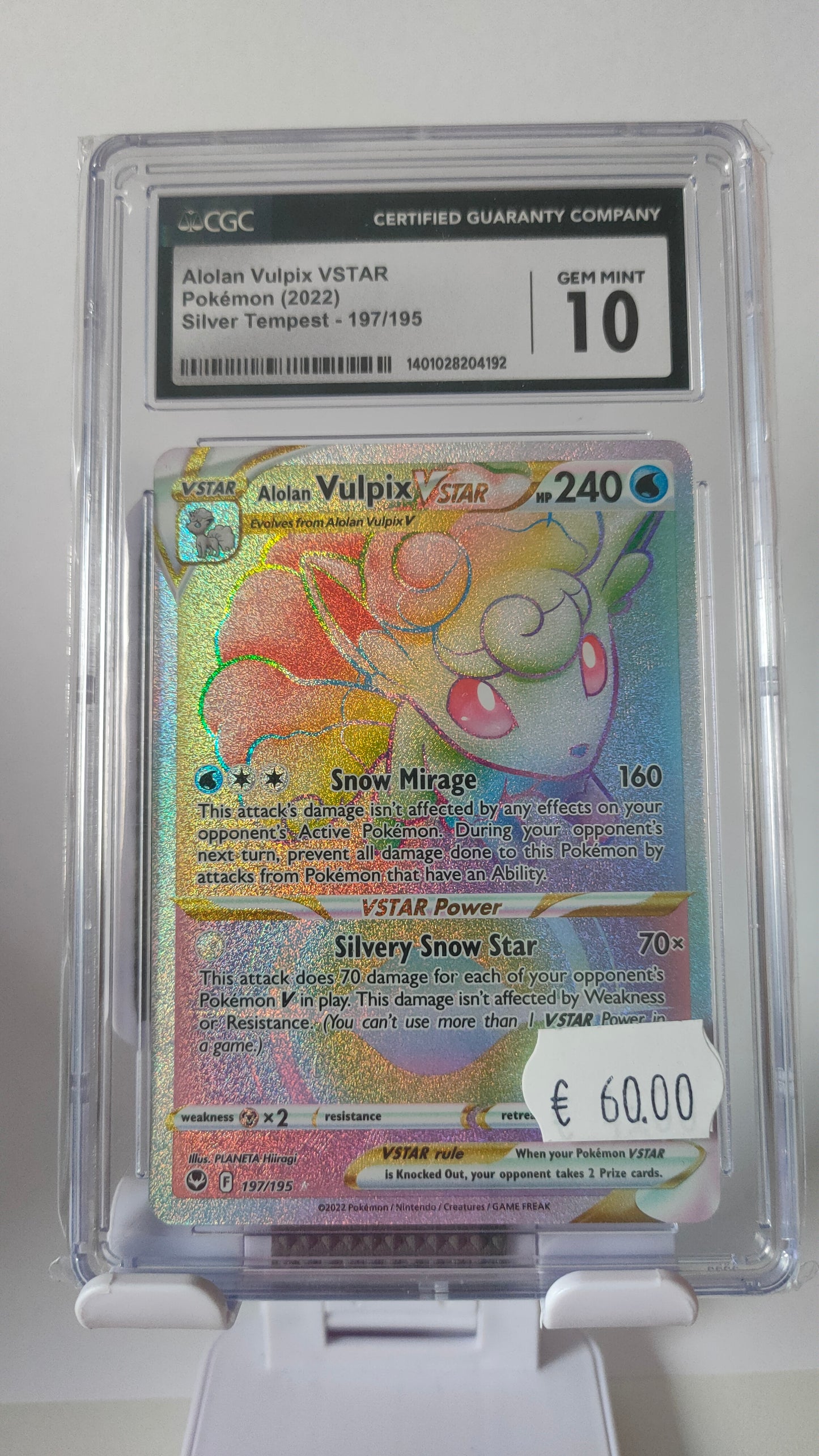Alolan Vulpix Rainbow CGC 10