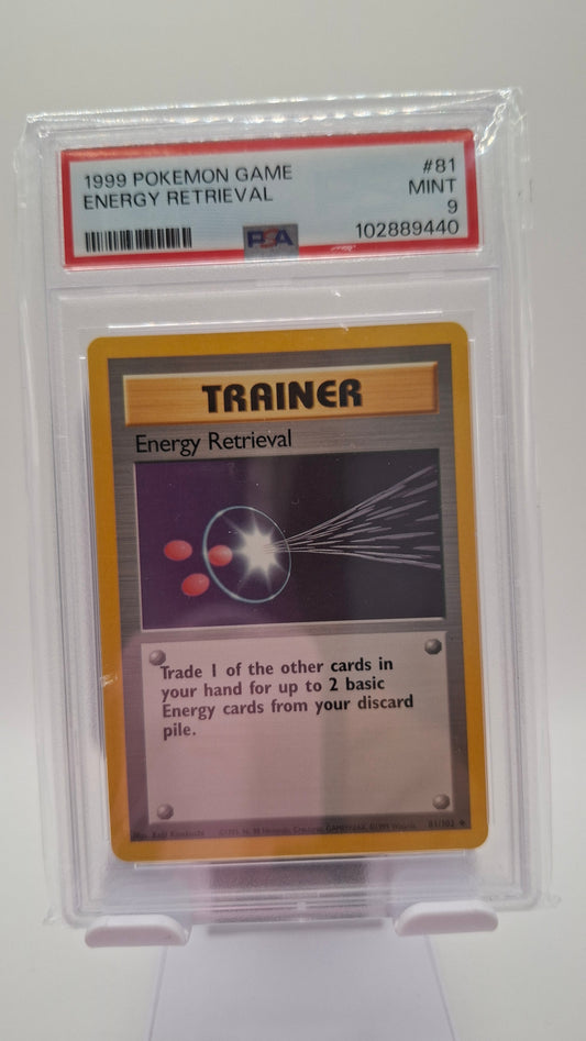 Base Set Energy Retrieval 81 PSA 9