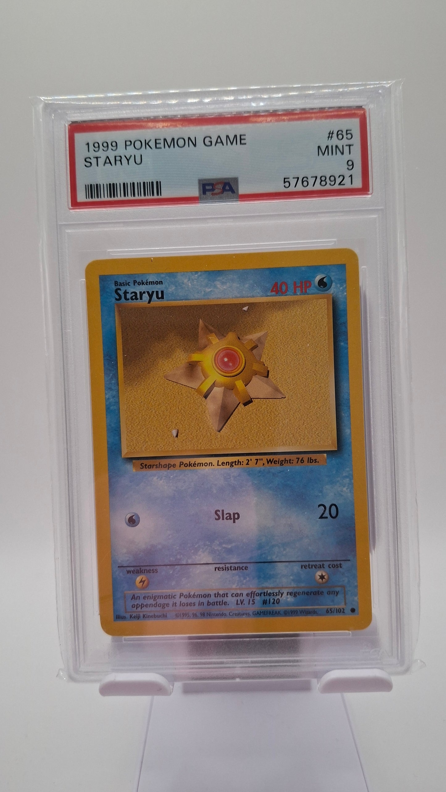 Base Set Staryu 65 PSA 9