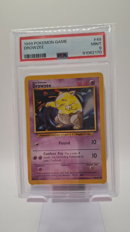 Base Set Drowzee 49 PSA 9