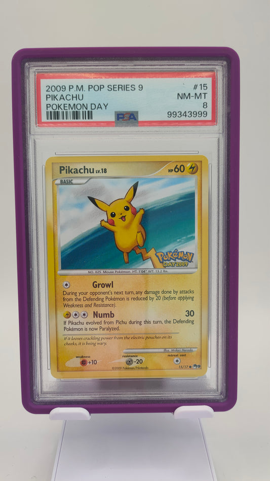Pikachu Pokemon Day 15 PSA 8