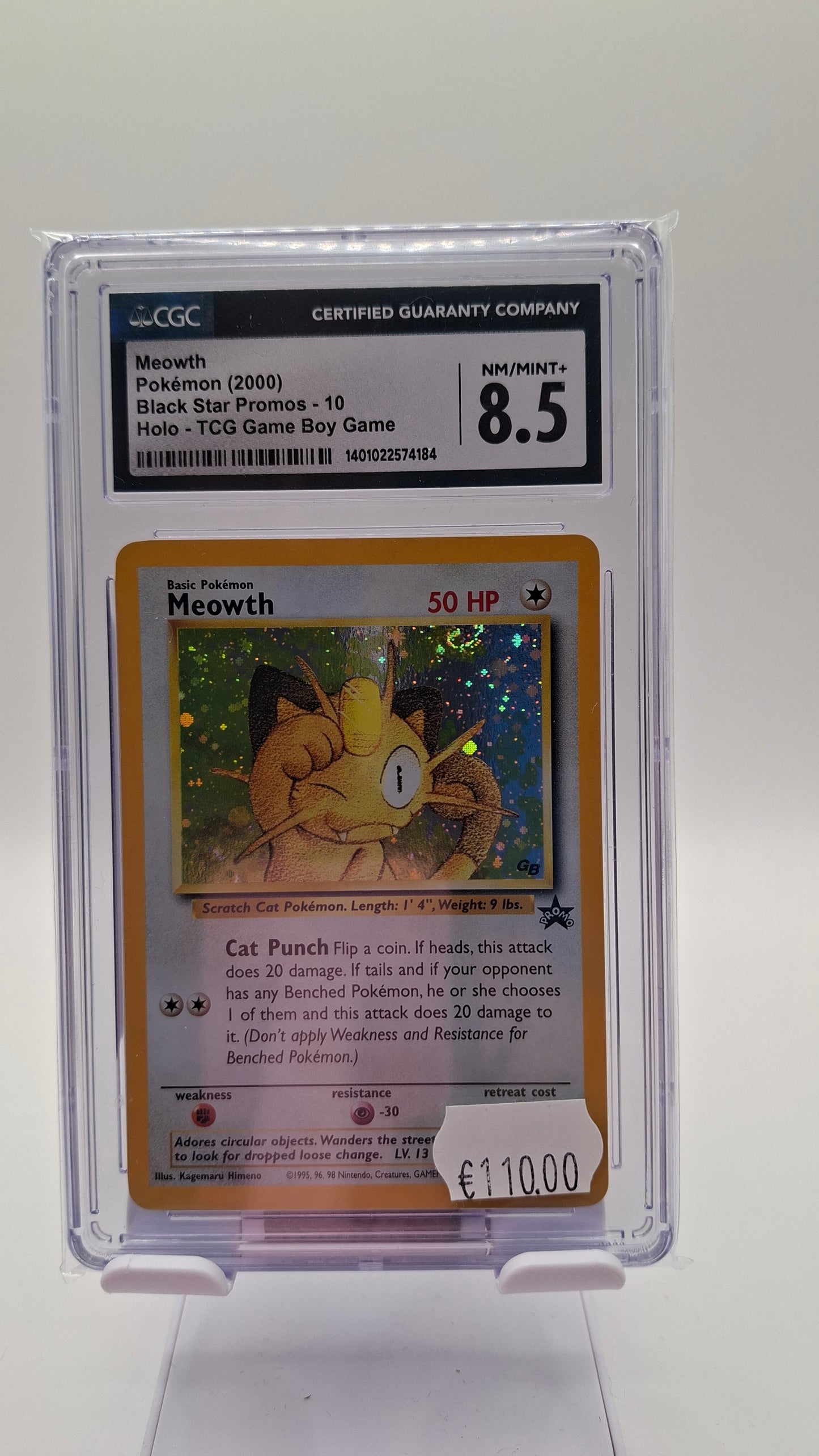 Meowth 10 Promo CGC 8.5