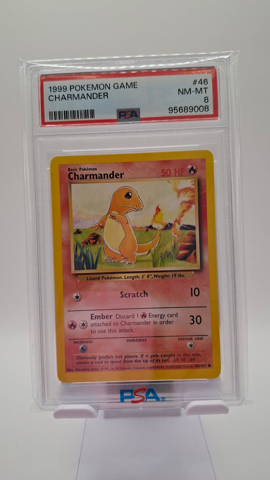 Base Set Charmander 46 PSA 8
