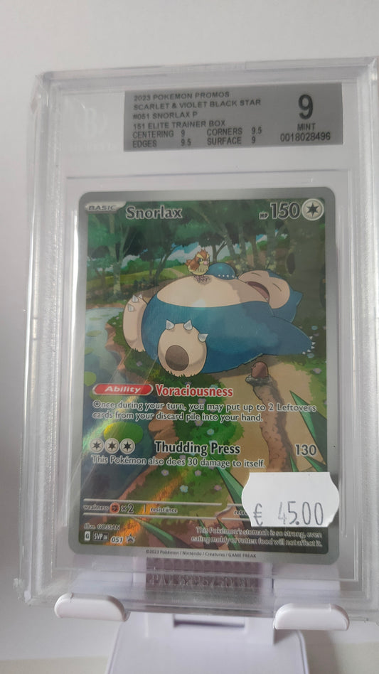 Snorlax Promo 151 BGS 9