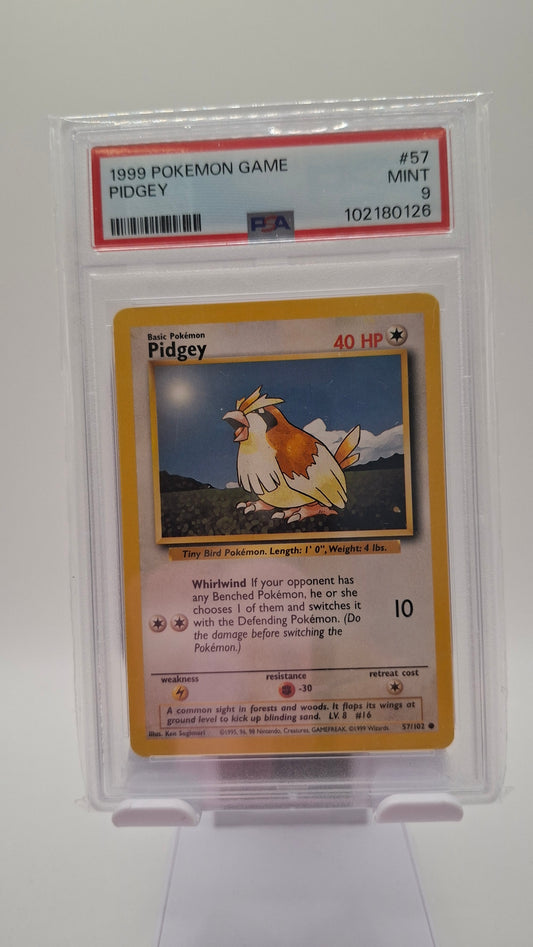 Base Set Pidgey 57 PSA 9