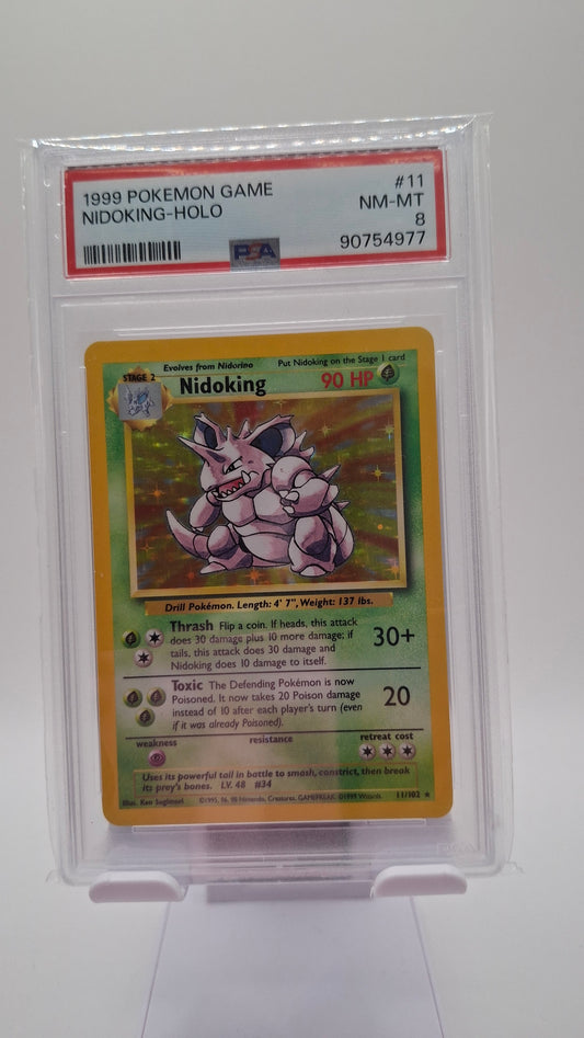 Base Set Nidoking Holo 11 PSA 8