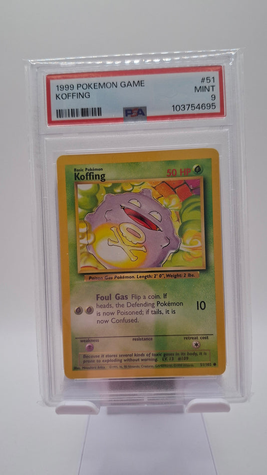 Base Set Koffing 51 PSA 9