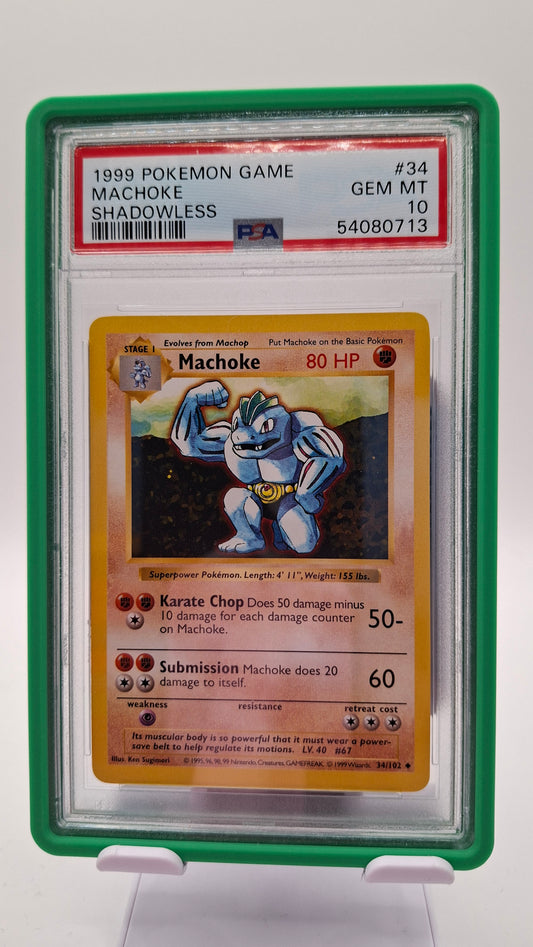 Machamp Shadowless 34 PSA 10