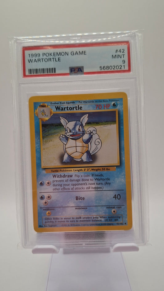 Base Set Wartortle 42 PSA 9