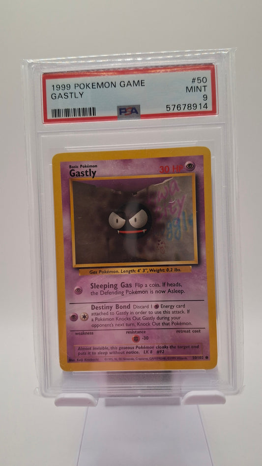 Base Set Gastly 50 PSA 9