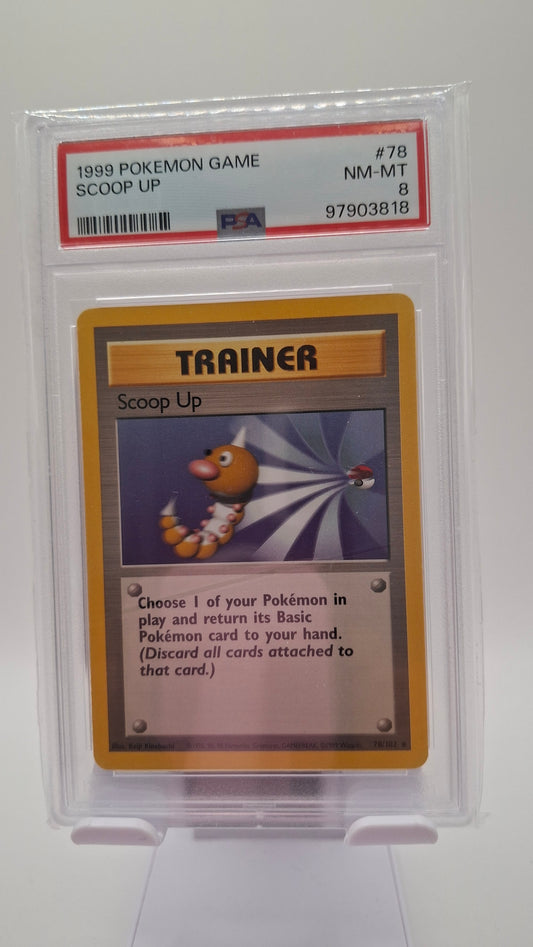 Base Set Scoop Up 78 PSA 8