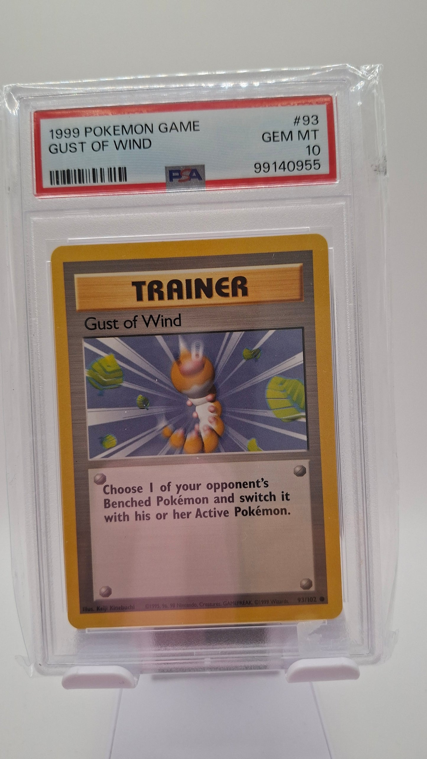 Base Set Gust of Wind 93 PSA 10