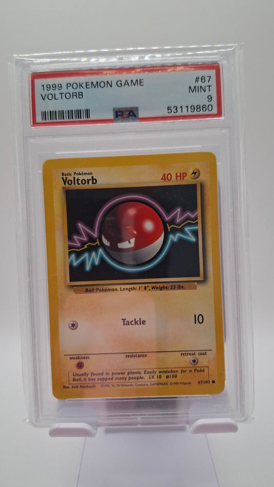 Base Set Voltorb 67 PSA 9
