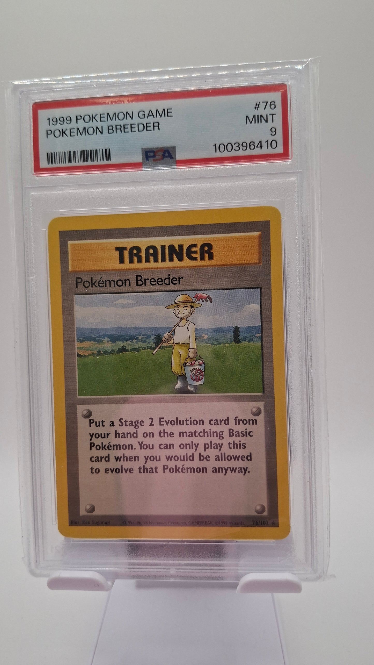 Base Set Pokemon Breeder 76 PSA 9