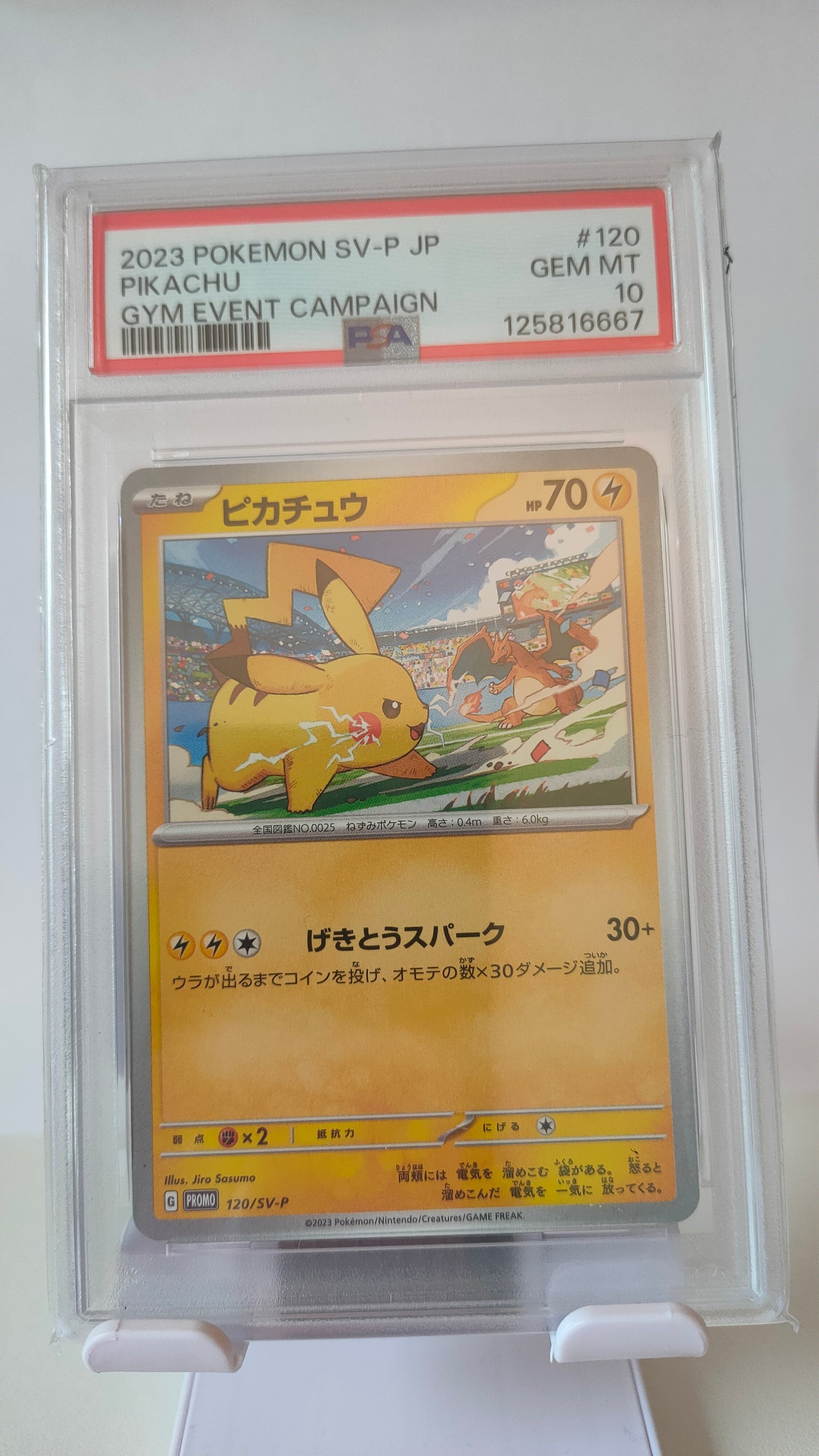 Pikachu Gym Event 120 JP PSA 10