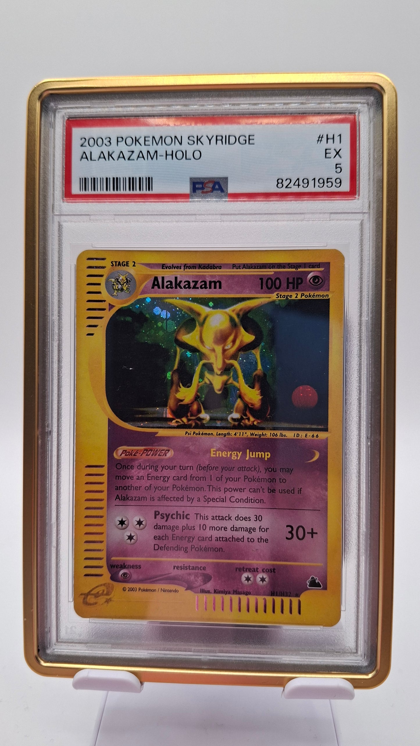 Alakazam Holo H1 PSA 5