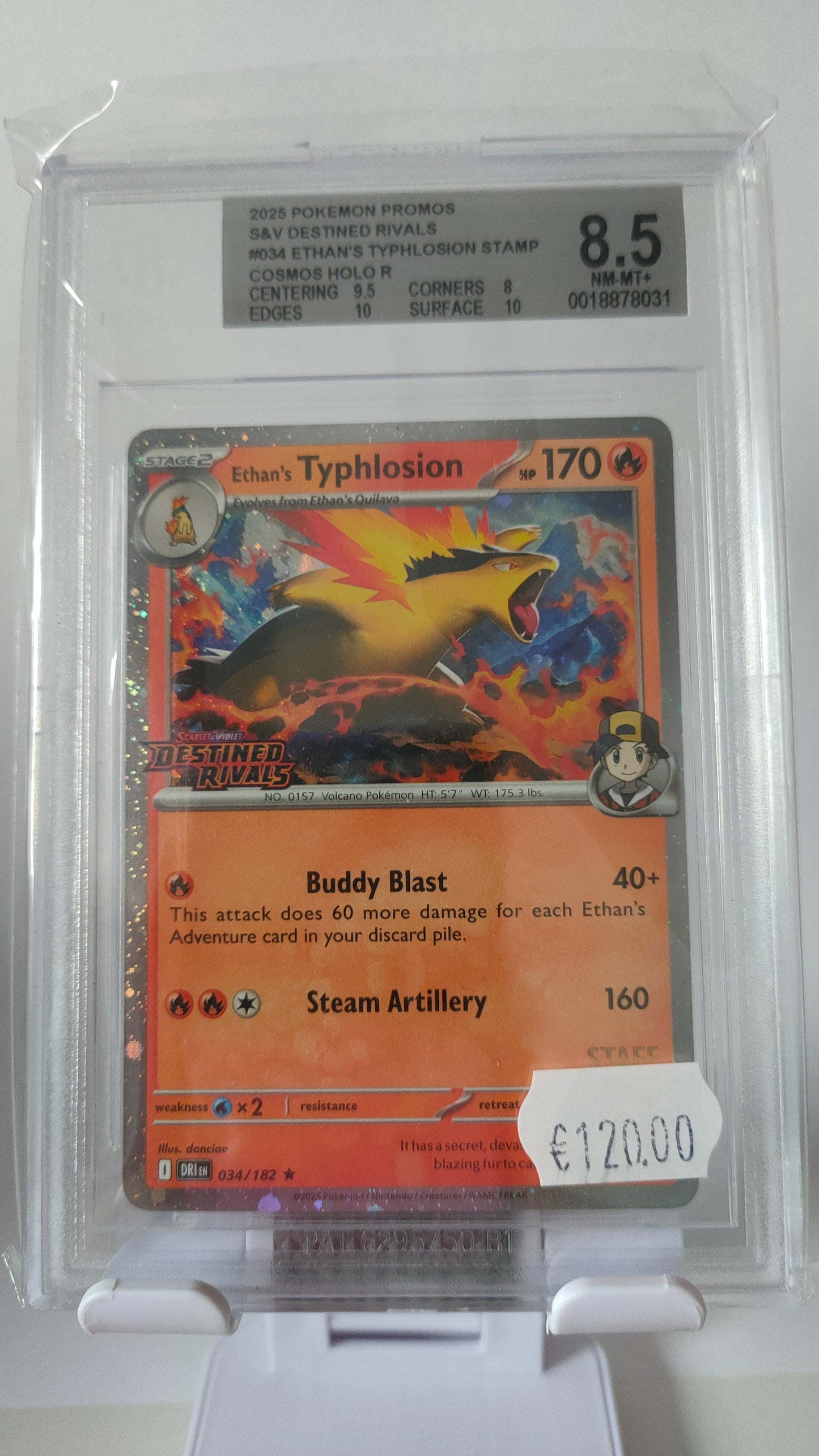 Ethan's Typlosion STAFF Destined Rivals Promo BGS 8.5