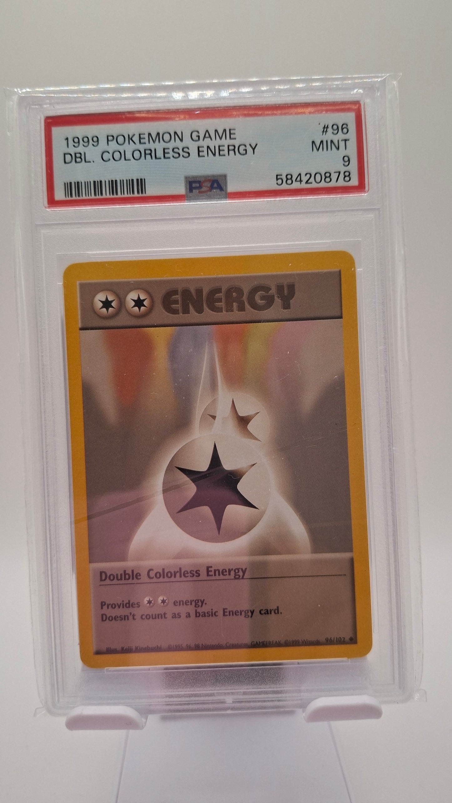 Base Set Double Colorless Energy 96 PSA 9