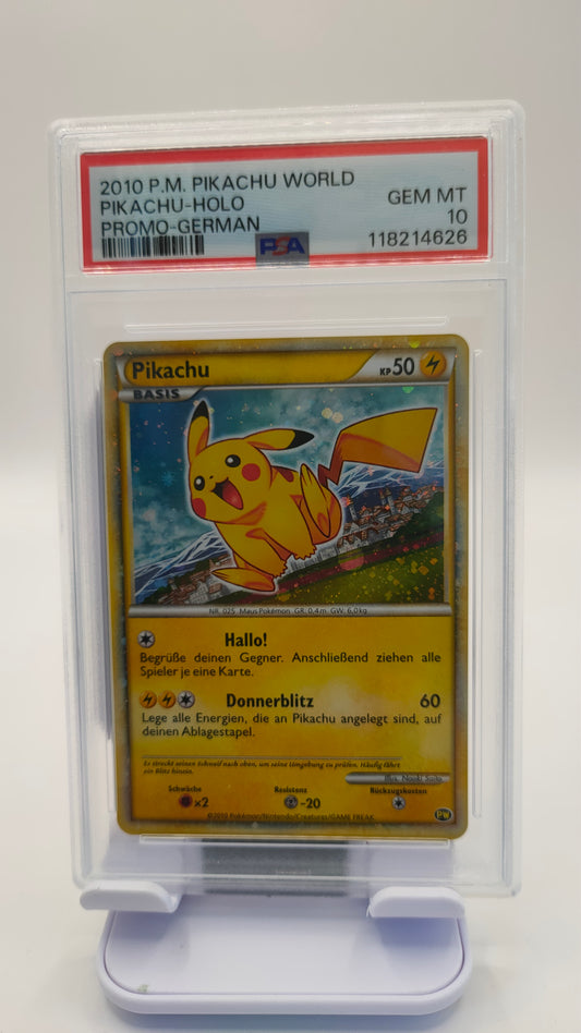 Pikachu World Germany PSA 10