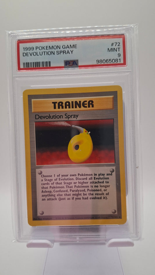 Base Set Devolution Spray 72 PSA 9