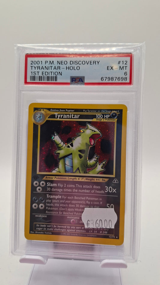 Tyranitar 12 1st Ed. PSA 6