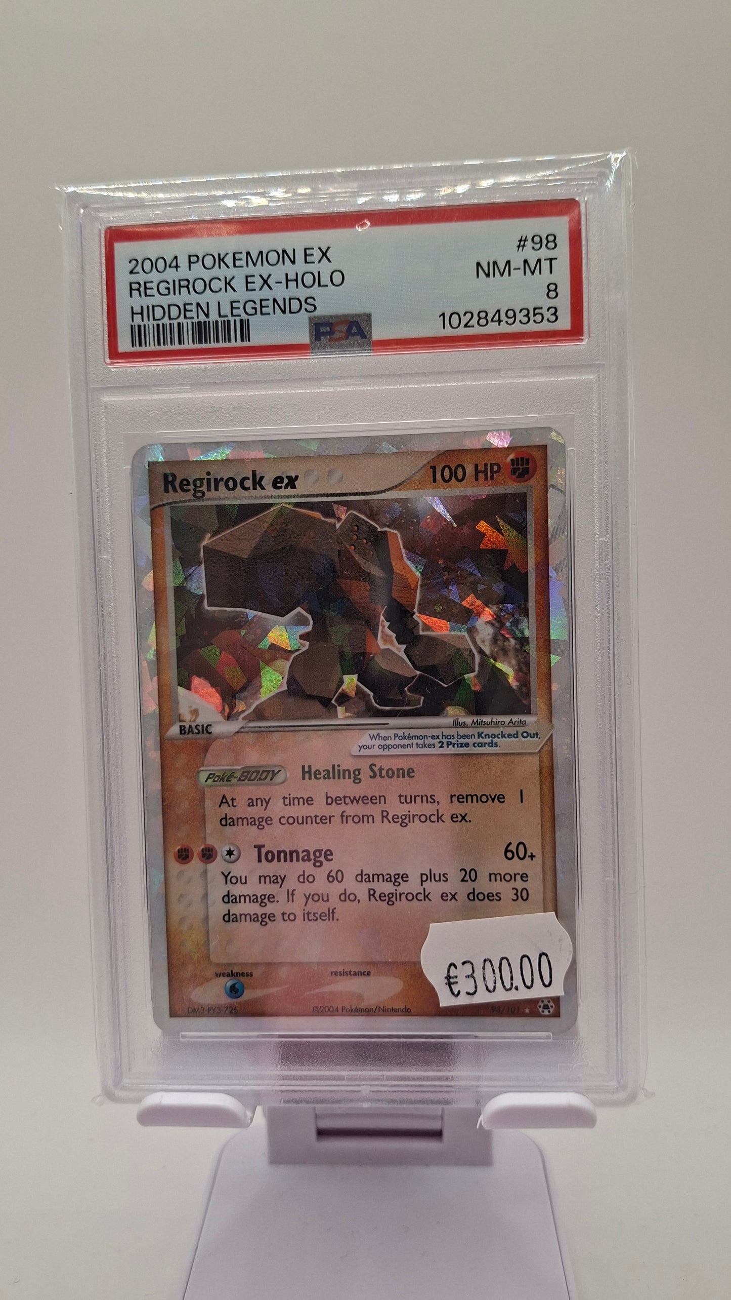 Regirock ex 98 PSA 8