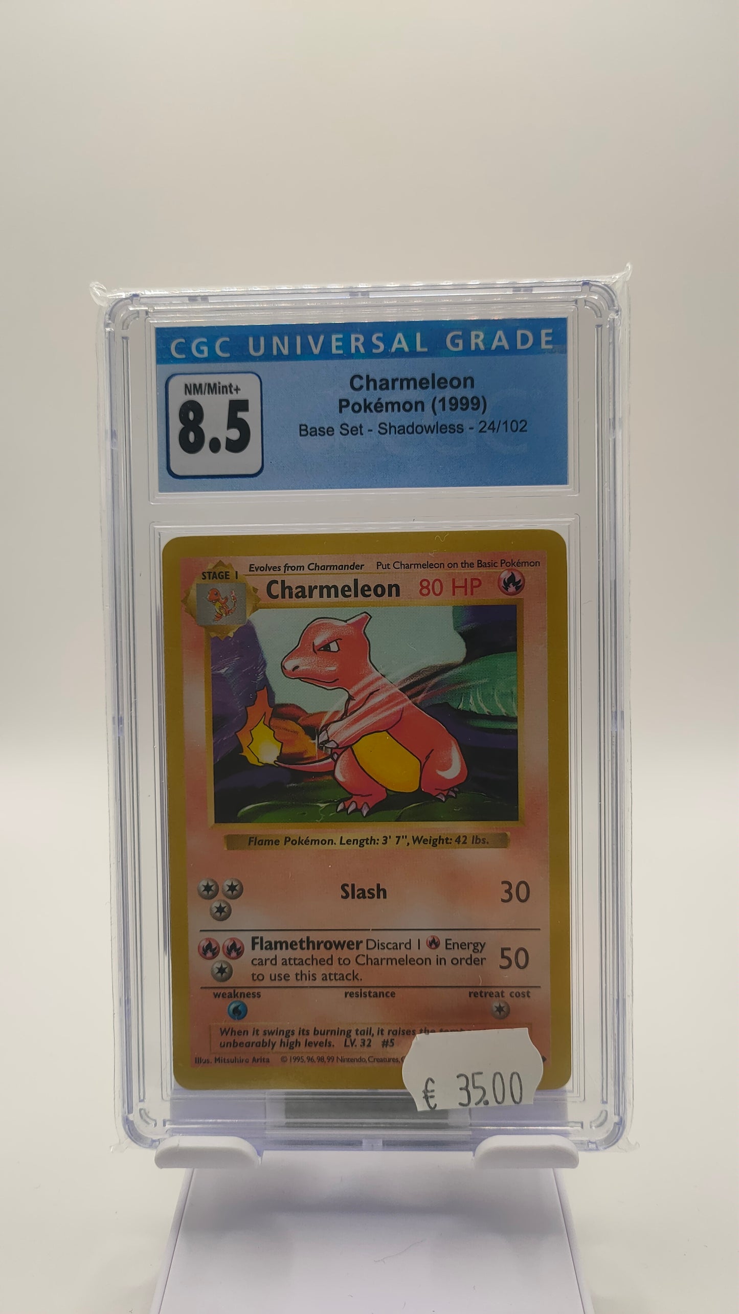 Charmeleon Base set Shadowless CGC 8.5