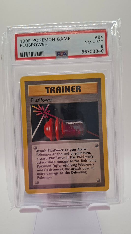 Base Set Pluspower 84 PSA 8