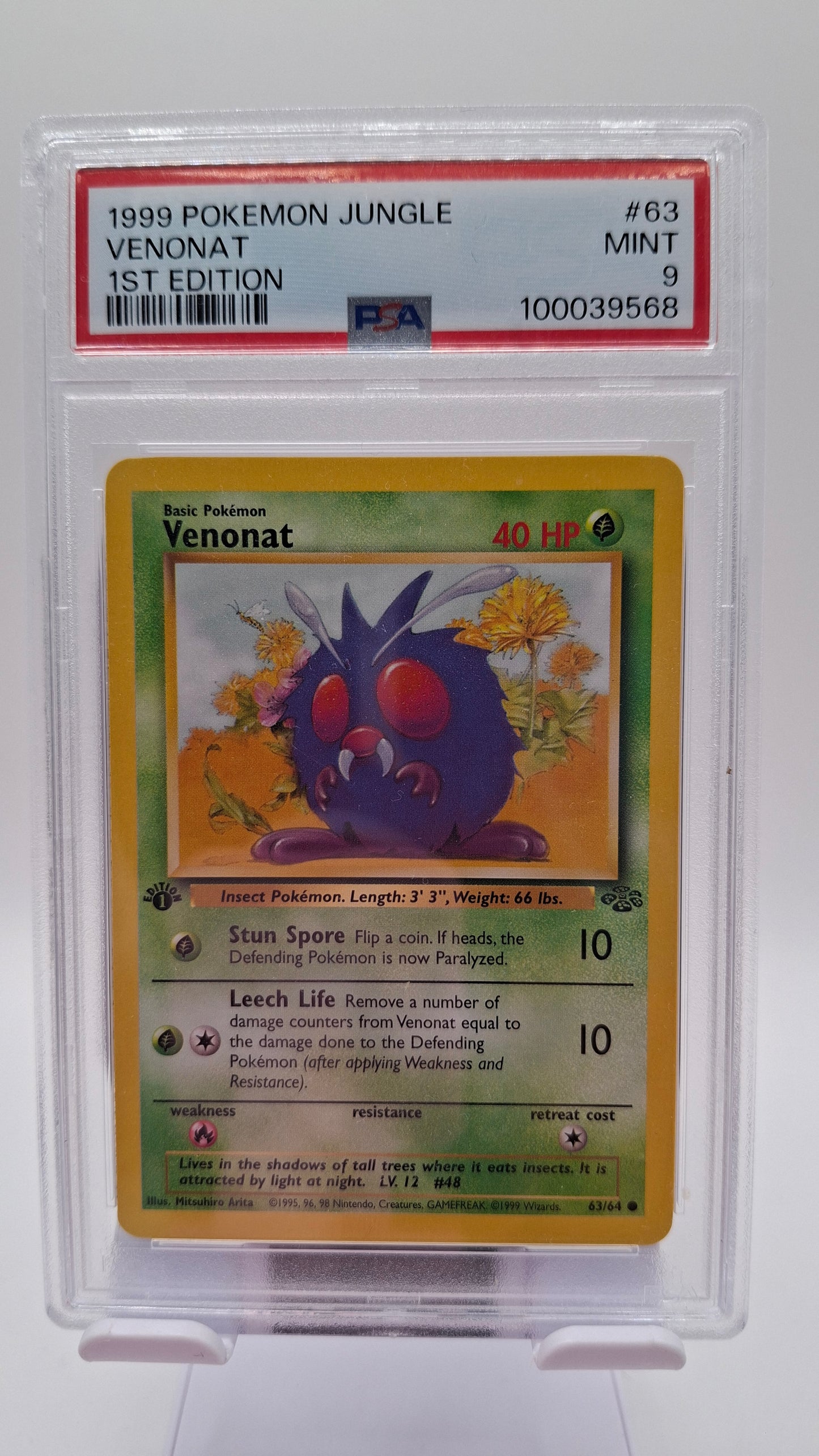 Venonat 1st ed 63 PSA 9