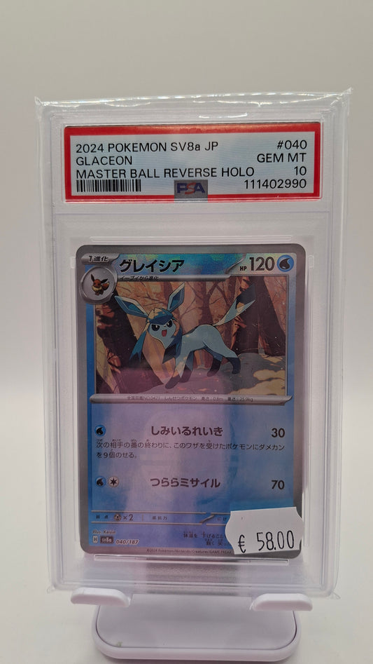 Glaceon Master Ball 040 JP PSA 10