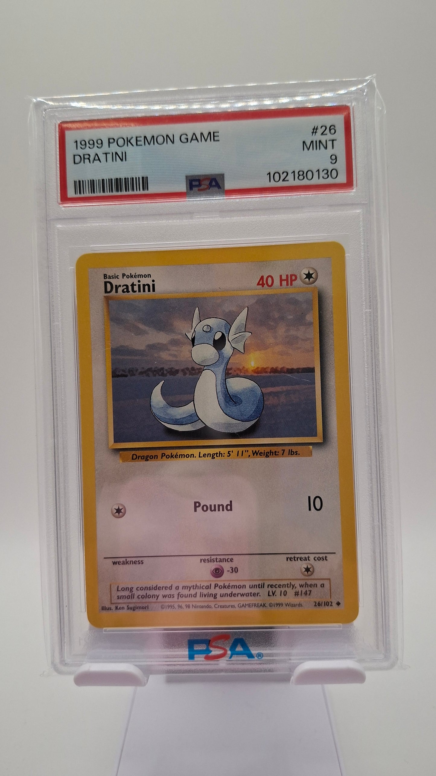 Base Set Dratini 26 PSA 9